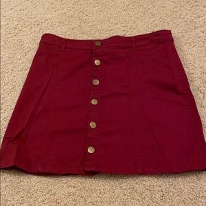 Forever 21 maroon skirt